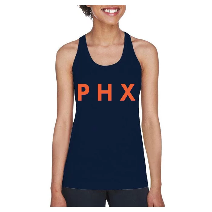 PHX Phoenix Basketball Logo Women's Racerback Tank