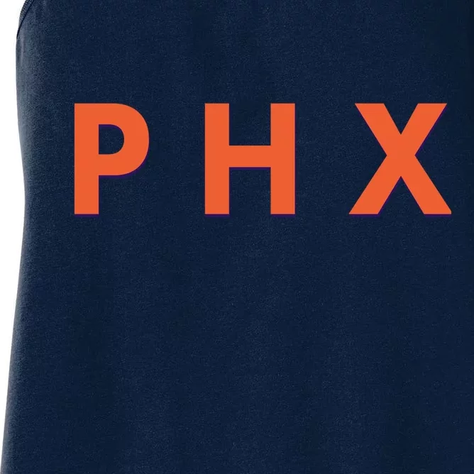 PHX Phoenix Basketball Logo Women's Racerback Tank