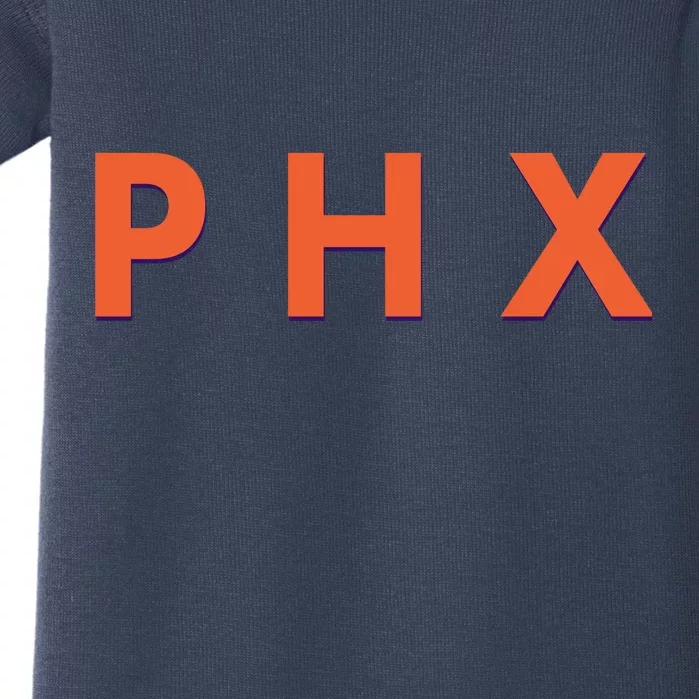 PHX Phoenix Basketball Logo Baby Bodysuit