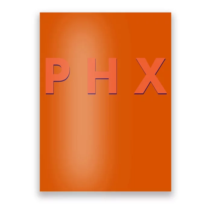 PHX Phoenix Basketball Logo Poster