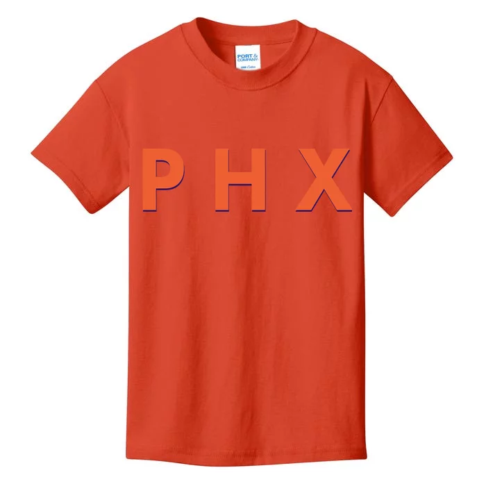 PHX Phoenix Basketball Logo Kids T-Shirt