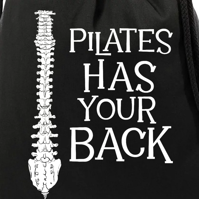 Pilates Has Your Back Health Fitness Instructor Drawstring Bag