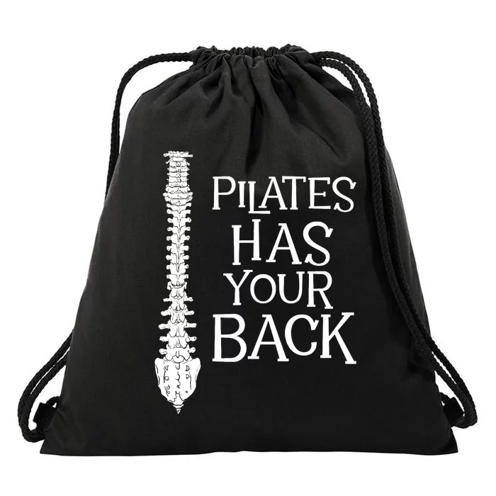 Pilates Has Your Back Health Fitness Instructor Drawstring Bag