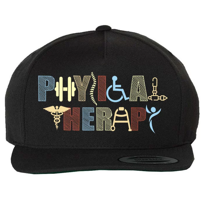 Physical Therapy Wool Snapback Cap