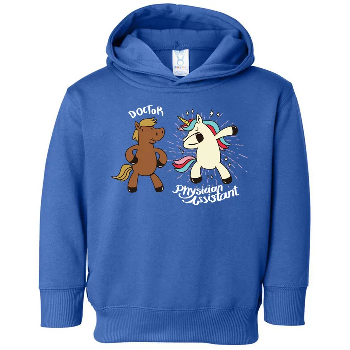 Physician Assistant Doctor Unicorn Toddler Hoodie