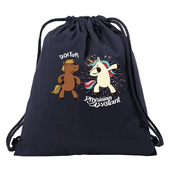 Physician Assistant Doctor Unicorn Drawstring Bag