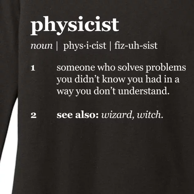 Physicist Definition Solve Problems Womens CVC Long Sleeve Shirt