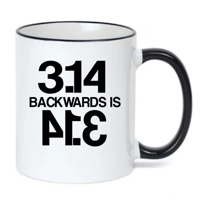 Pi 3.14 Backwards Is Pie Black Color Changing Mug