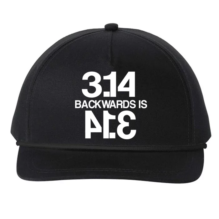 Pi 3.14 Backwards Is Pie Snapback Five-Panel Rope Hat