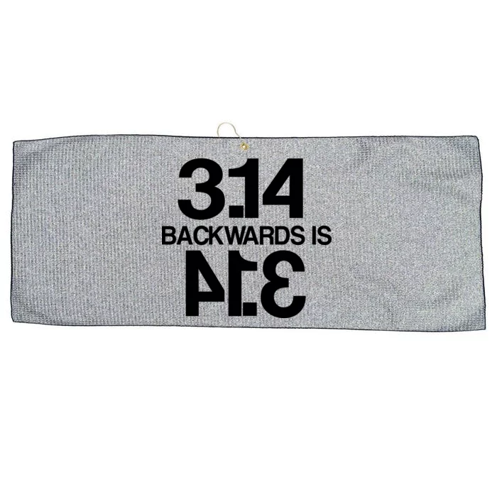 Pi 3.14 Backwards Is Pie Large Microfiber Waffle Golf Towel