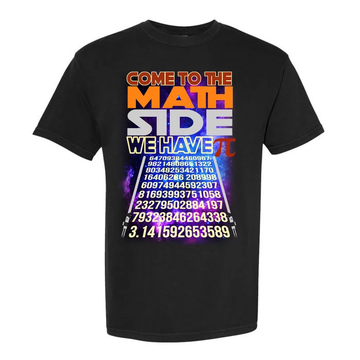 Pi Day - Come To The Math Side Parody Garment-Dyed Heavyweight T-Shirt