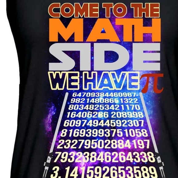 Pi Day - Come To The Math Side Parody Ladies Essential Flowy Tank