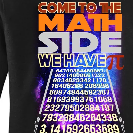 Pi Day - Come To The Math Side Parody Women's Pullover Hoodie