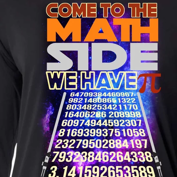 Pi Day - Come To The Math Side Parody Cooling Performance Long Sleeve Crew