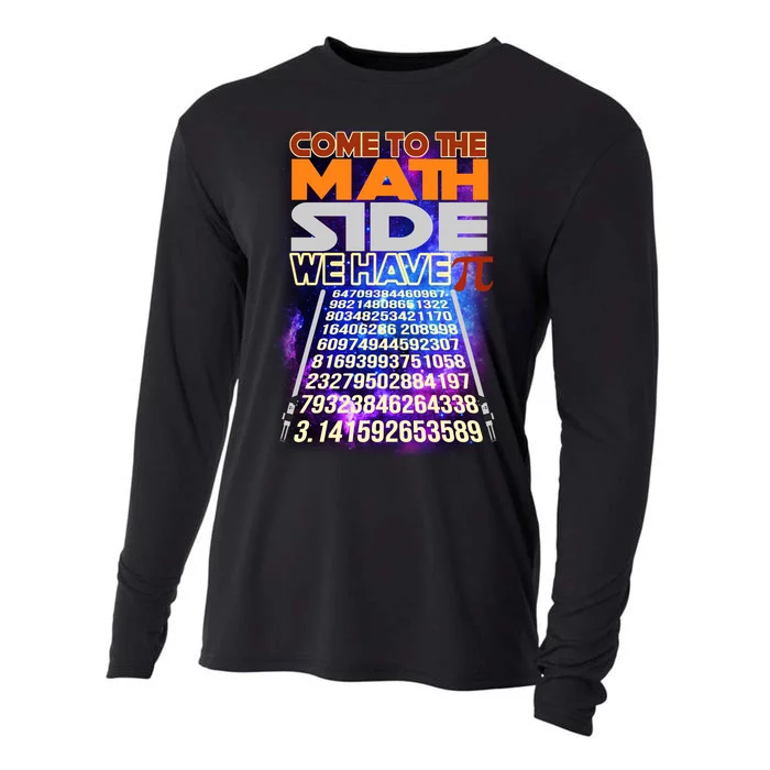 Pi Day - Come To The Math Side Parody Cooling Performance Long Sleeve Crew