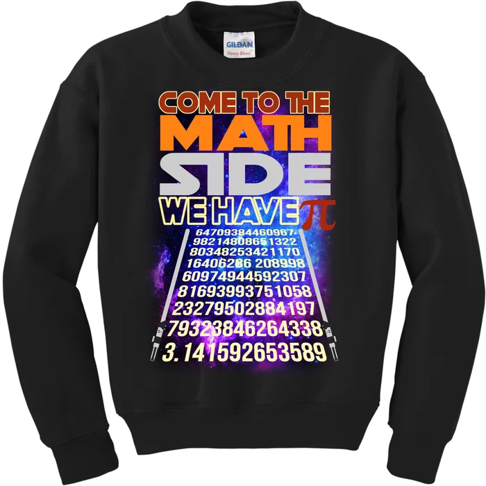 Pi Day - Come To The Math Side Parody Kids Sweatshirt