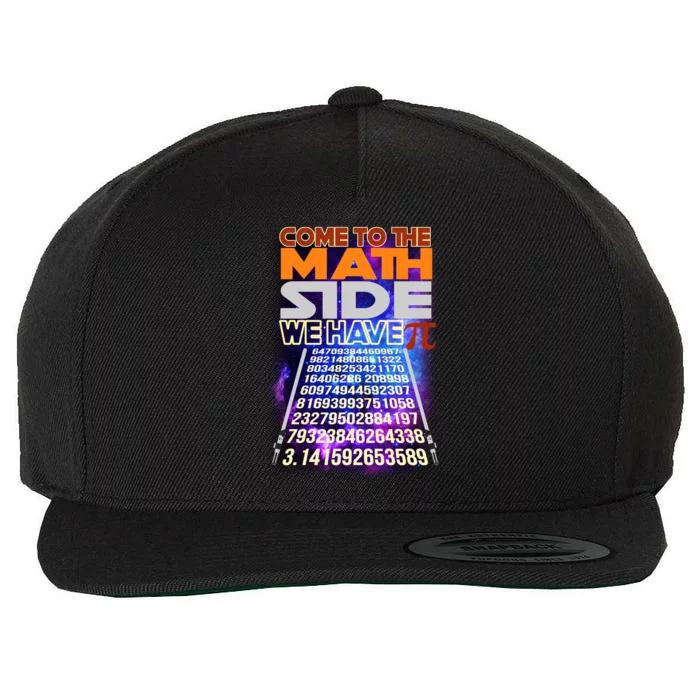 Pi Day - Come To The Math Side Parody Wool Snapback Cap