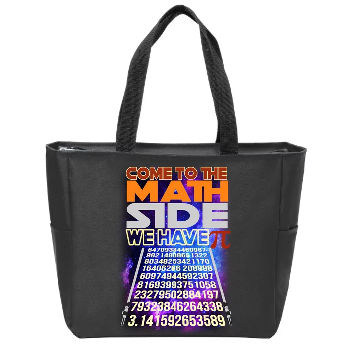 Pi Day - Come To The Math Side Parody Zip Tote Bag