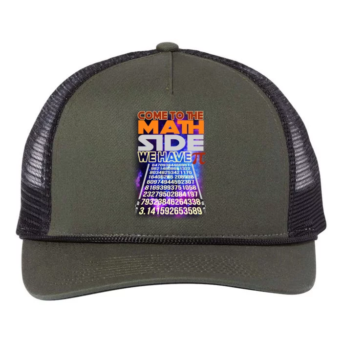 Pi Day - Come To The Math Side Parody Retro Rope Trucker Hat Cap