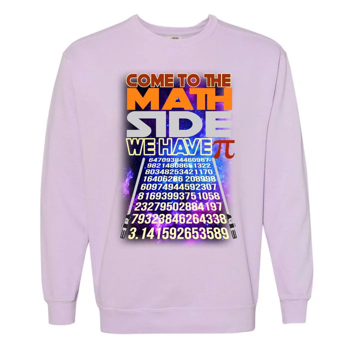 Pi Day - Come To The Math Side Parody Garment-Dyed Sweatshirt