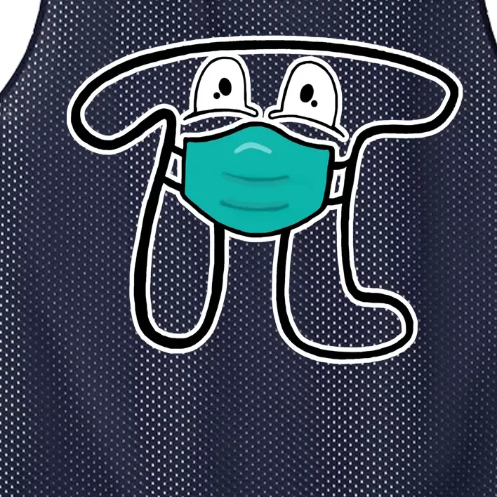 Pi Day 3.14 Quarantine Mask Pandemic Mesh Reversible Basketball Jersey Tank