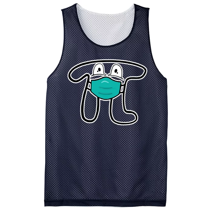 Pi Day 3.14 Quarantine Mask Pandemic Mesh Reversible Basketball Jersey Tank