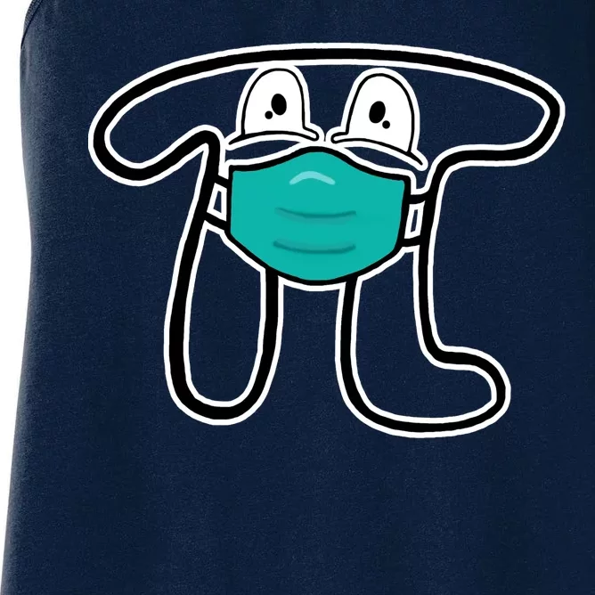 Pi Day 3.14 Quarantine Mask Pandemic Women's Racerback Tank