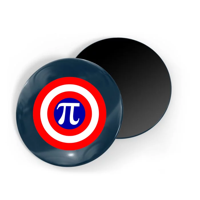 Pi Day America Superhero Crest 3.14 Math Geek Magnet