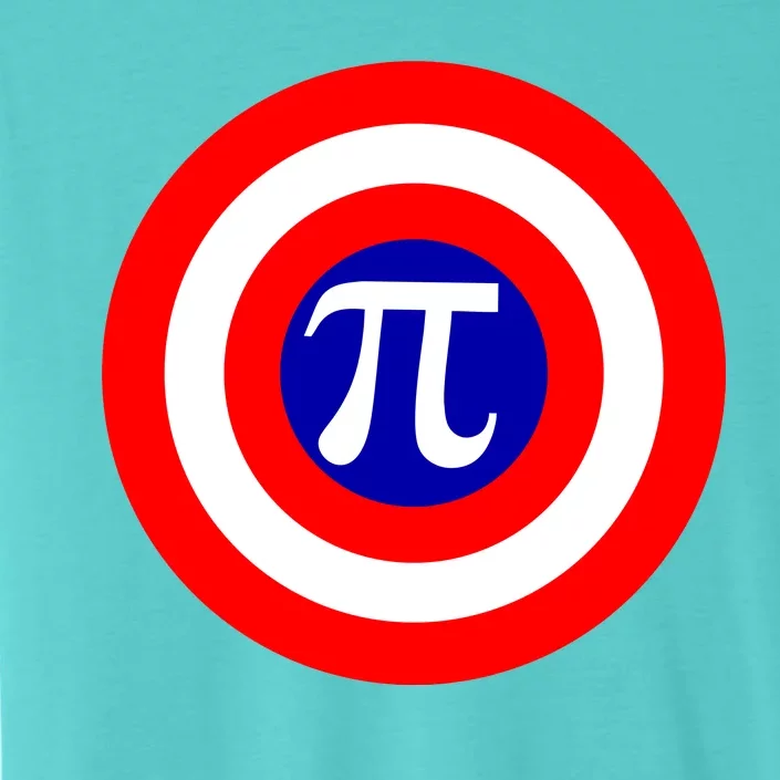 Pi Day America Superhero Crest 3.14 Math Geek ChromaSoft Performance T-Shirt