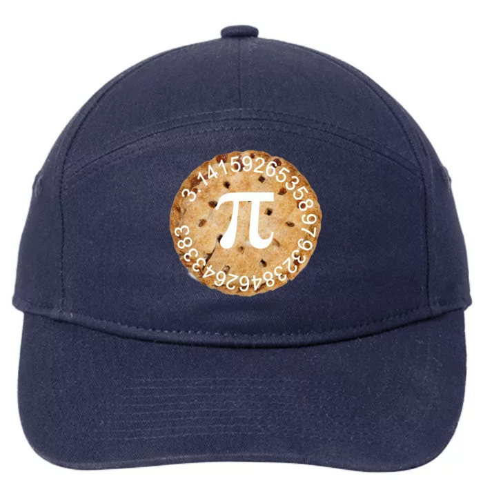 Pi Day Apple Pie 3.14 Cool Numbers 7-Panel Snapback Hat