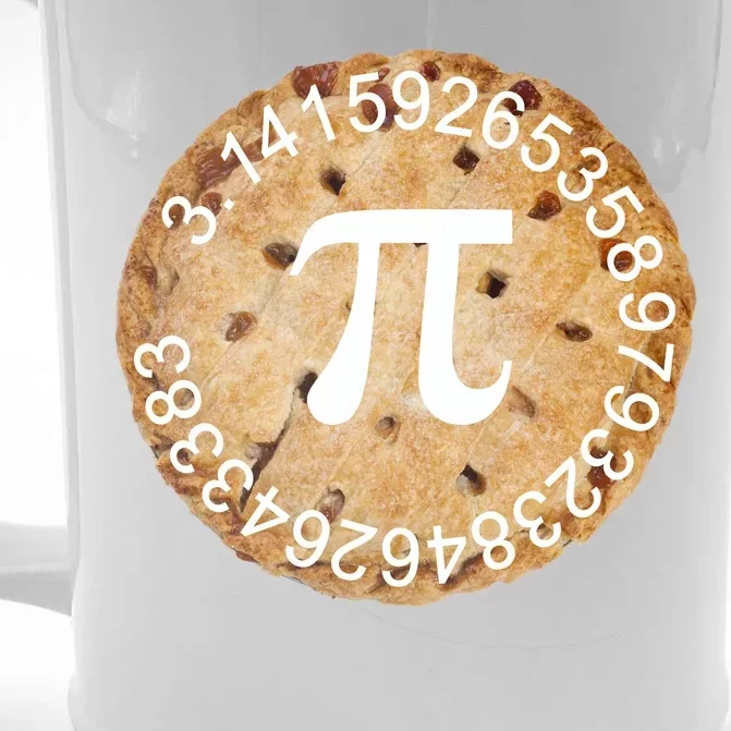 Pi Day Apple Pie 3.14 Cool Numbers Front & Back Beer Stein