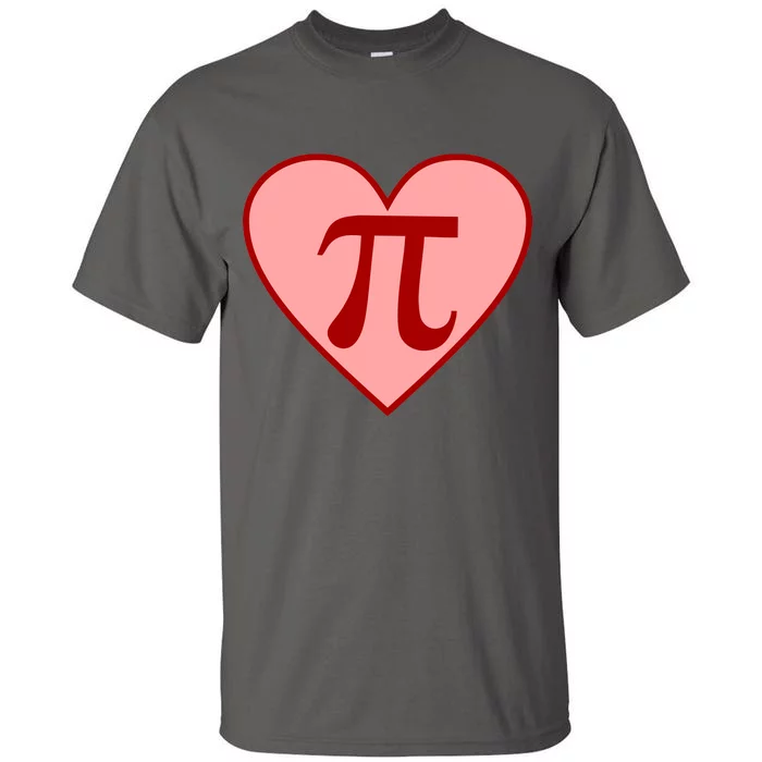 Pi Day Heart Love 3.14 Math Geek March 14th Tall T-Shirt