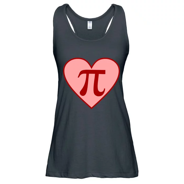 Pi Day Heart Love 3.14 Math Geek March 14th Ladies Essential Flowy Tank