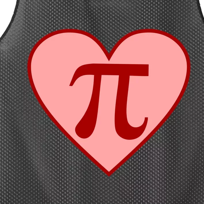 Pi Day Heart Love 3.14 Math Geek March 14th Mesh Reversible Basketball Jersey Tank