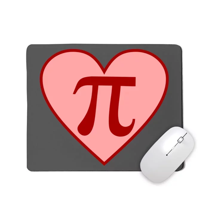 Pi Day Heart Love 3.14 Math Geek March 14th Mousepad