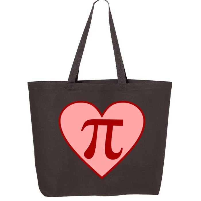 Pi Day Heart Love 3.14 Math Geek March 14th 25L Jumbo Tote