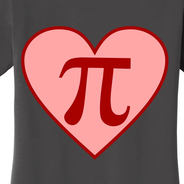 Pi Day Heart Love 3.14 Math Geek March 14th Women's T-Shirt