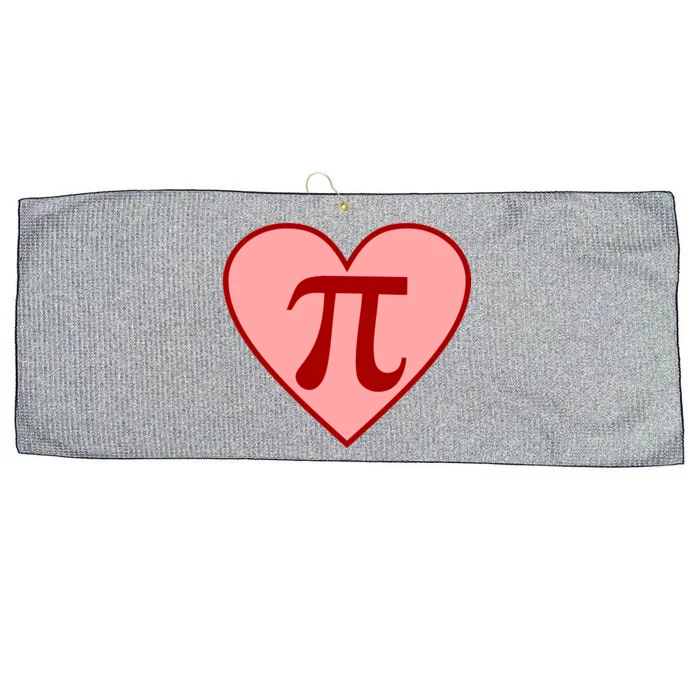 Pi Day Heart Love 3.14 Math Geek March 14th Large Microfiber Waffle Golf Towel