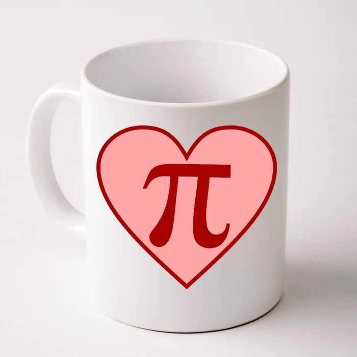 Pi Day Heart Love 3.14 Math Geek March 14th Front & Back Coffee Mug