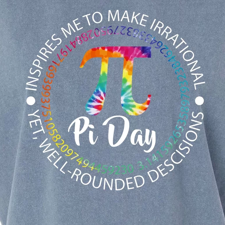 Pi Day Inspired To Make Irrational Choices Garment-Dyed Women's Muscle Tee