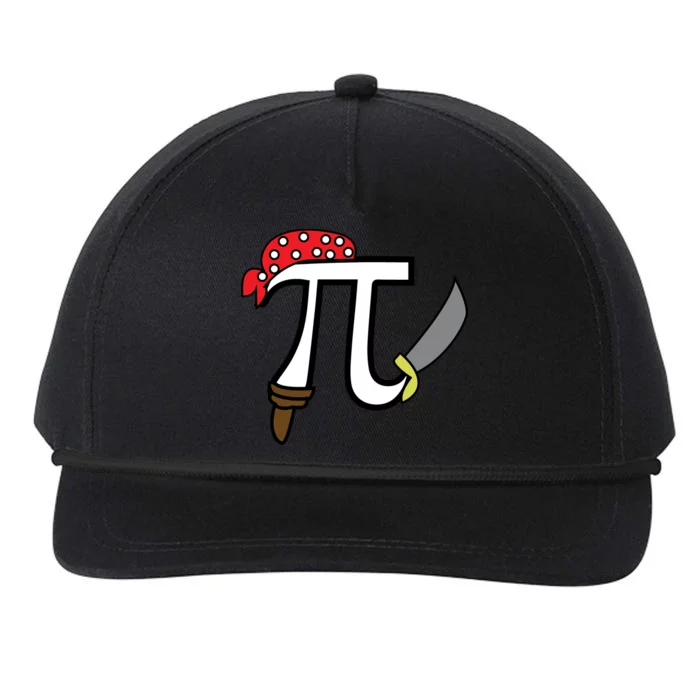 Pi Day Pirate Snapback Five-Panel Rope Hat