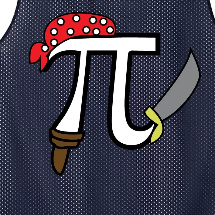 Pi Day Pirate Mesh Reversible Basketball Jersey Tank