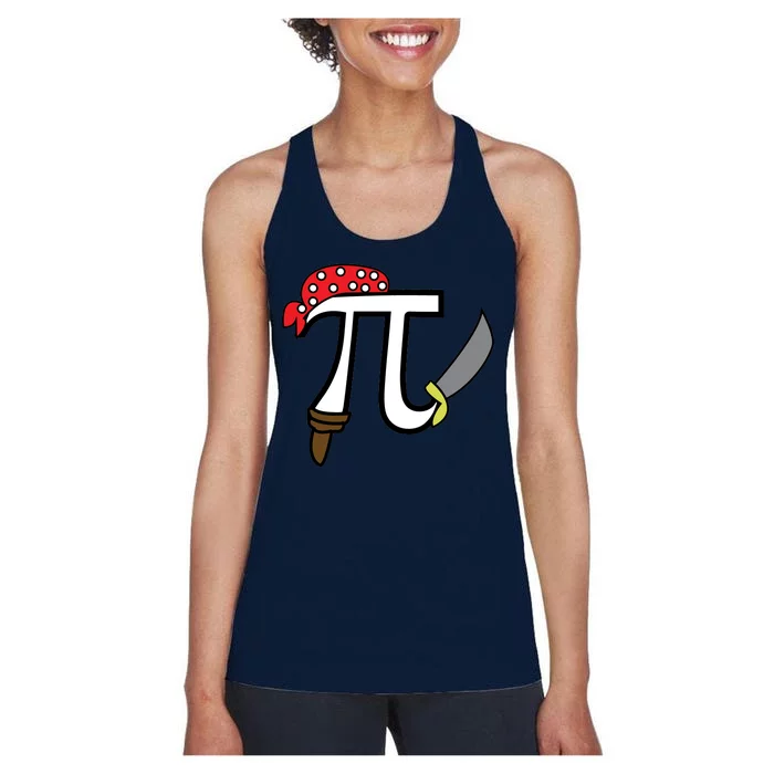 Pi Day Pirate Women's Racerback Tank