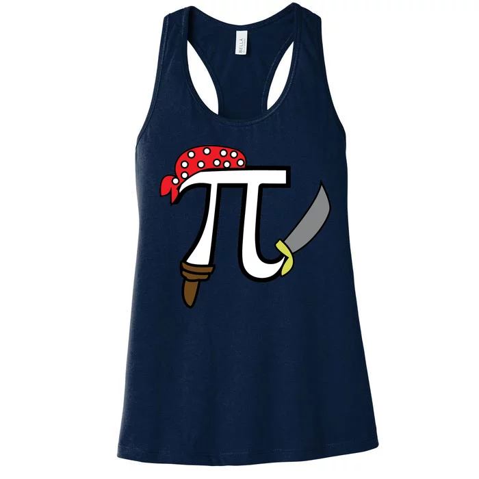 Pi Day Pirate Women's Racerback Tank