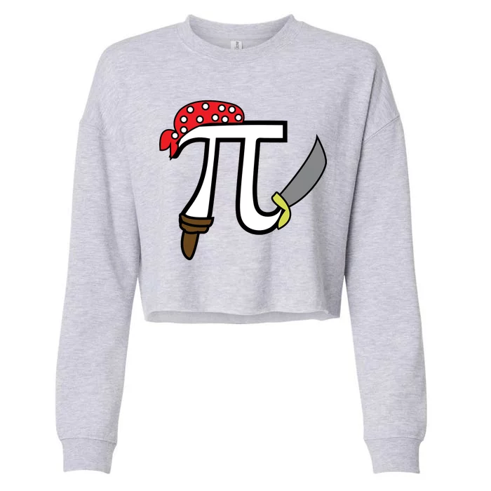 Pi Day Pirate Cropped Pullover Crew