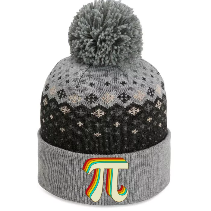 Pi Day Retro The Baniff Cuffed Pom Beanie