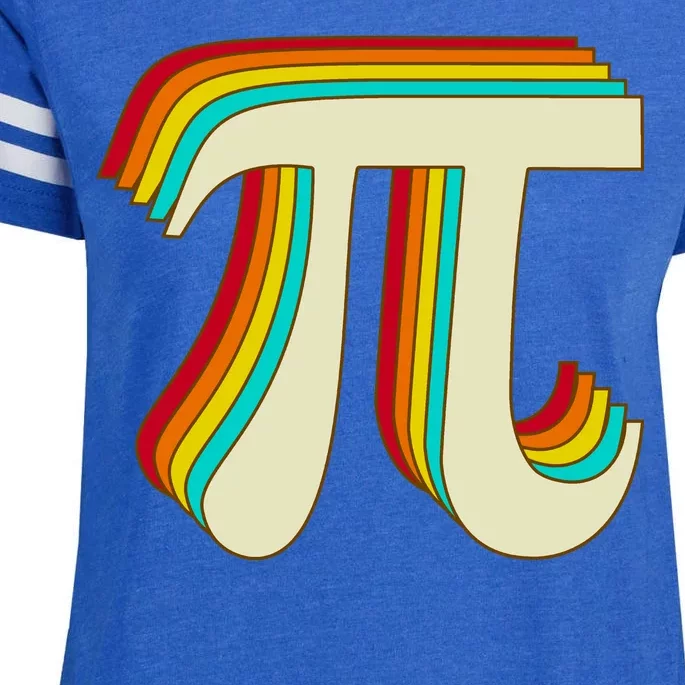 Pi Day Retro Enza Ladies Jersey Football T-Shirt