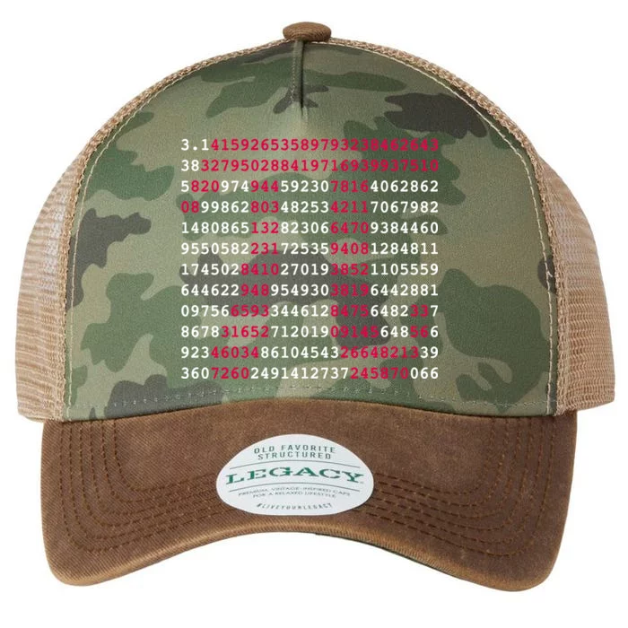 Pi Day Sign Numbers 3.14 Legacy Tie Dye Trucker Hat