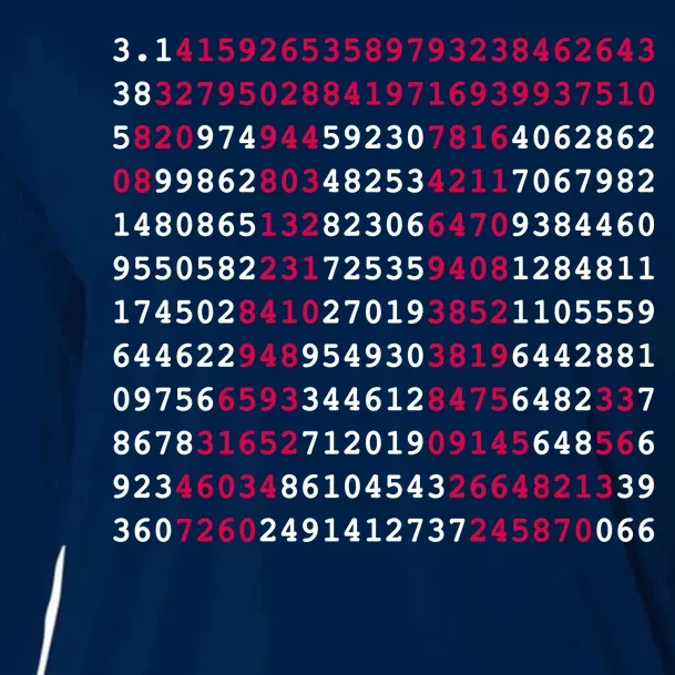 Pi Day Sign Numbers 3.14 Cooling Performance Long Sleeve Crew