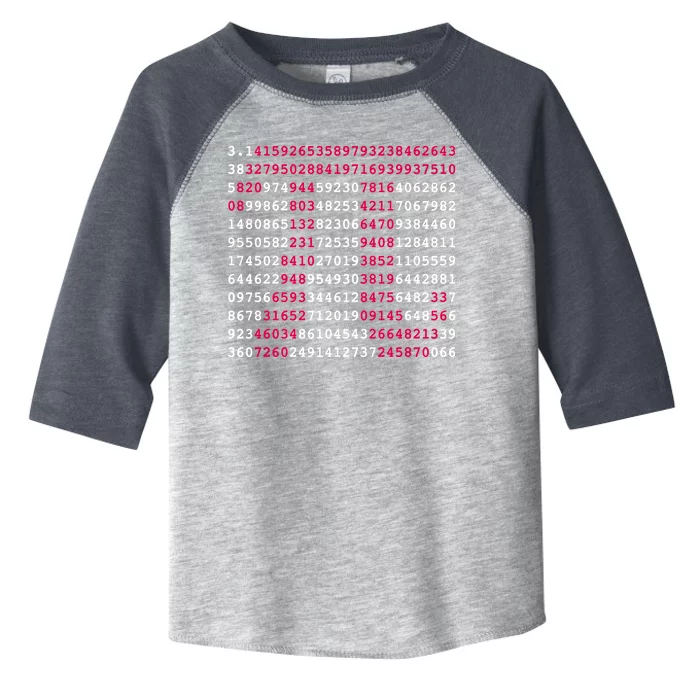 Pi Day Sign Numbers 3.14 Toddler Fine Jersey T-Shirt